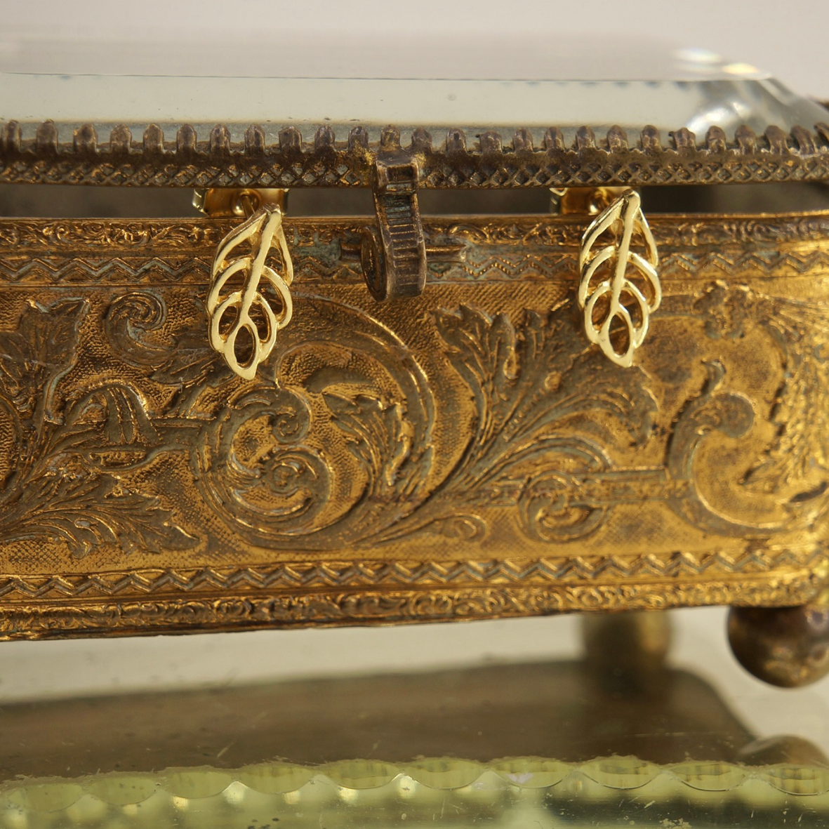 Aros mini enchape oro 18k