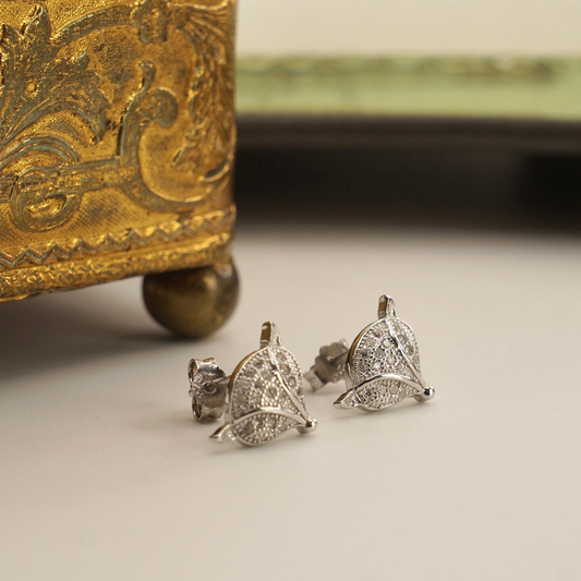 Aros plata 950 microcircón zorro