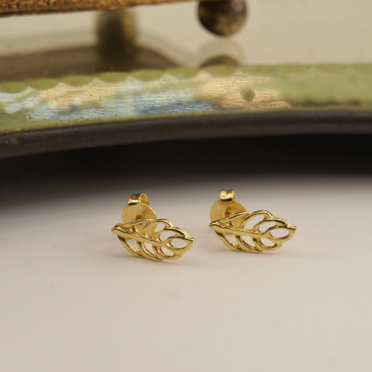 Aros mini enchape oro 18k