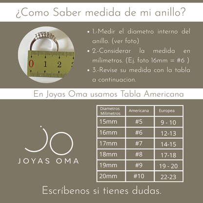 Anillo Enchape oro 18k microcircón